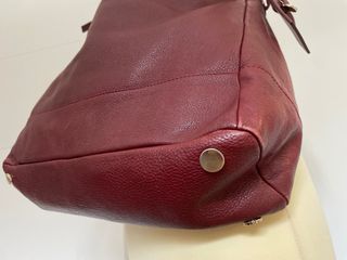 Bolso Uterque Piel Burdeos