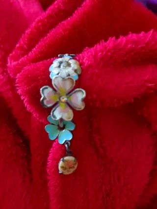 Pendientes , Salzillos de Plata Flores vintage