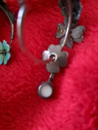 Pendientes , Salzillos de Plata Flores vintage