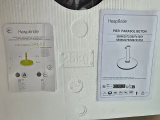 Base Parasol 25kg cemento Negra