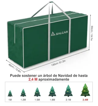 Funda para árbol de Navidad Salcar verde
