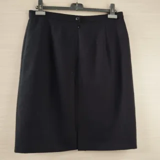 Gonna tubino pura lana nera