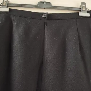 Gonna tubino pura lana nera