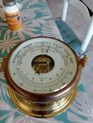 Barómetro/Termómetro Náutico (Marca Schatz)