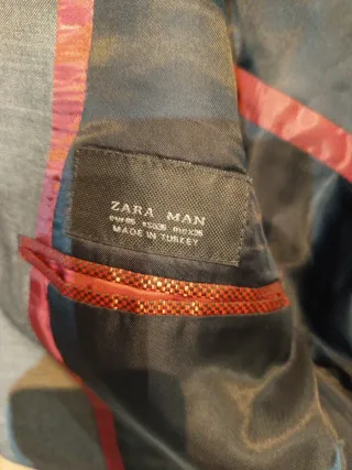 Traje Zara Man Gris Talla M