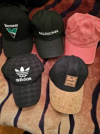 Lote 5 Gorras: Adidas, Balenciaga, Inside, Vermeer