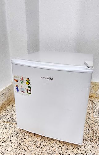Nevera pequeña blanca