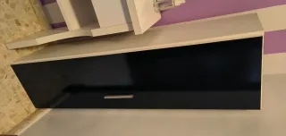 Mueble TV moderno blanco y negro