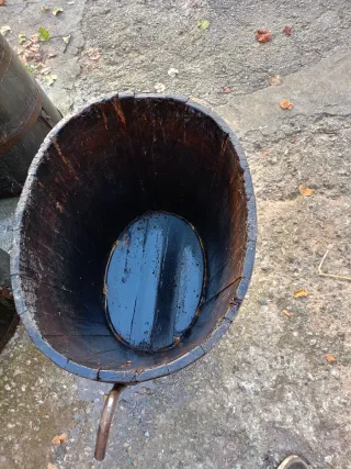 Portadoras de uvas antiguas de madera