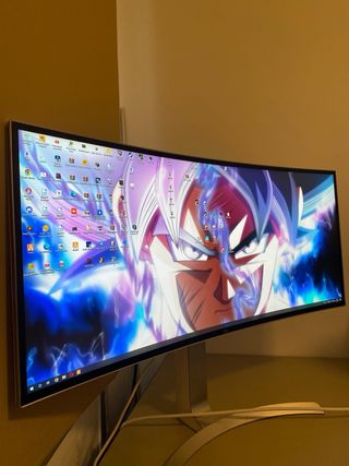 Pantalla Curva LG 38WK95C-W Plata/Negra