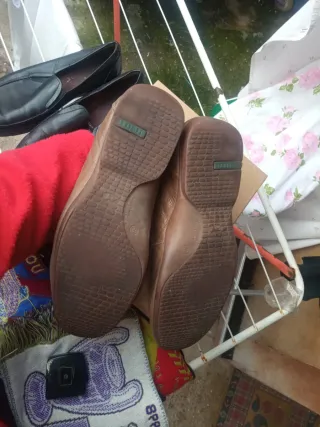 Mocasines TROLLERS de piel marrón talla 43