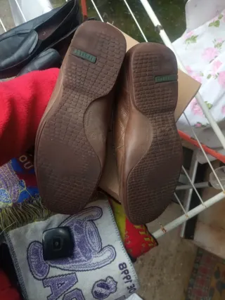 Mocasines TROLLERS de piel marrón talla 43