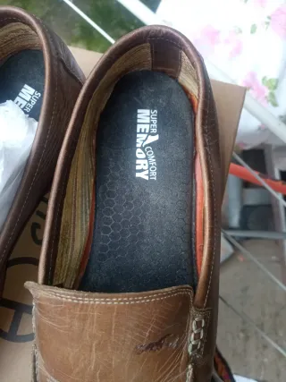 Mocasines TROLLERS de piel marrón talla 43
