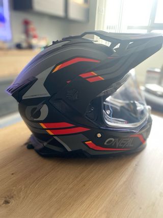 Casco ONeal A-SRS Red Talla S- con pinlock.