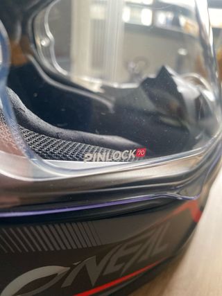 Casco ONeal A-SRS Red Talla S- con pinlock.