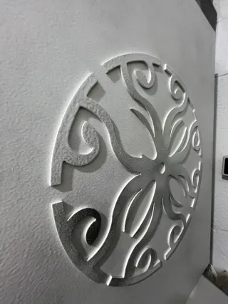 Confezione di 2 quadri astratti in legno