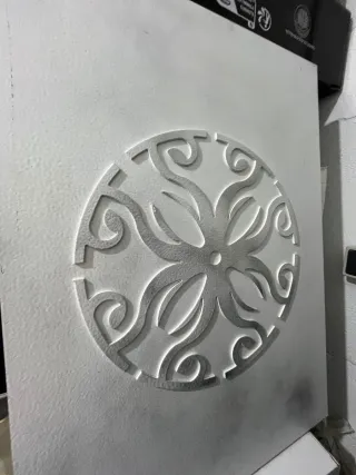 Confezione di 2 quadri astratti in legno