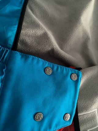 Chaqueta DC Snowboard Azul Logo Rojo