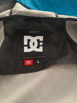 Chaqueta DC Snowboard Azul Logo Rojo