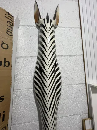 Decorazione a Parete in Legno Zebra