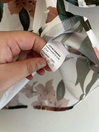 Shein Curve 3XL Blusa Tropical 3XL/50 Manga Ancha