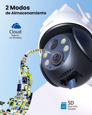 NUEVA Cámara Vigilancia WiFi Exterior Solar 2K
