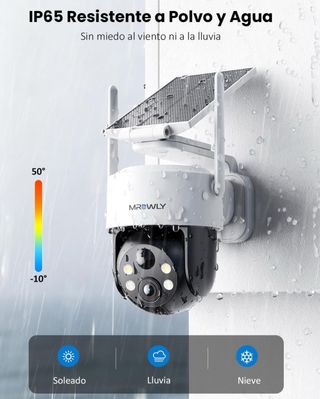 NUEVA Cámara Vigilancia WiFi Exterior Solar 2K