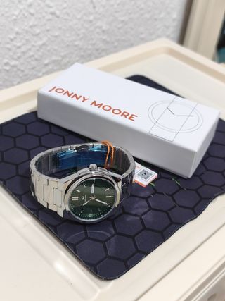 Reloj Johnny Moore Hombre Esfera Verde
