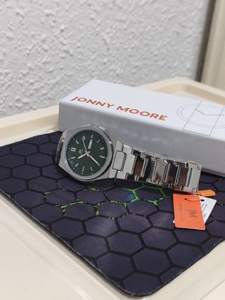 Reloj Johnny Moore Hombre Esfera Verde