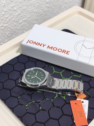 Reloj Johnny Moore Hombre Esfera Verde