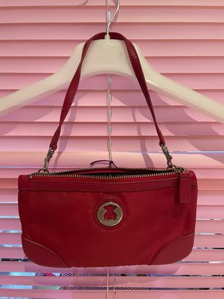 Bolso Tous Cartera Mano Rosa