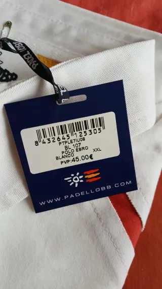 Polo Padel Lobb Blanco Talla XXL