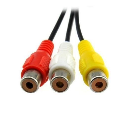 Adaptador jack 3.5mm a 3 RCA audio estéreo