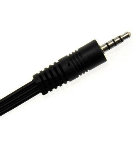 Adaptador jack 3.5mm a 3 RCA audio estéreo