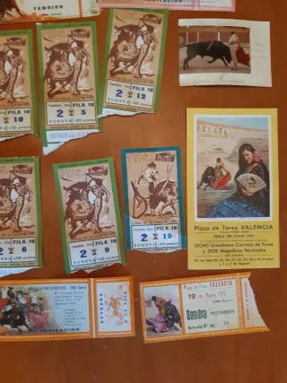 Colección de entradas taurinas yrevistas