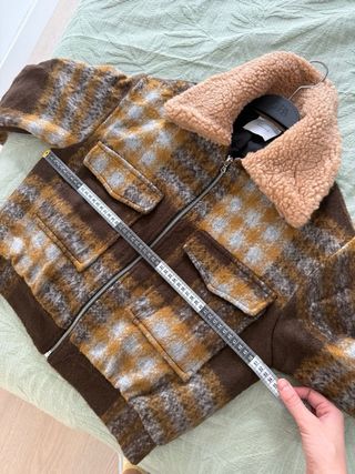 Chaqueta Bomber efecto lana Lumina