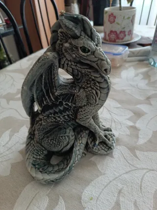 Vela Dragón Gris y Verde