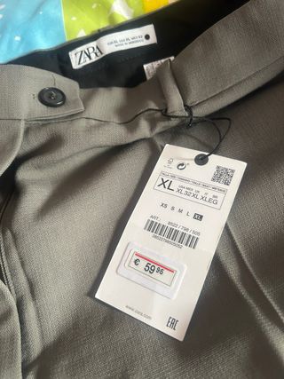 2 pantalones Zara mujer XL aún con etiqueta