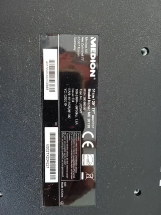 Pantalla de ordenador negra