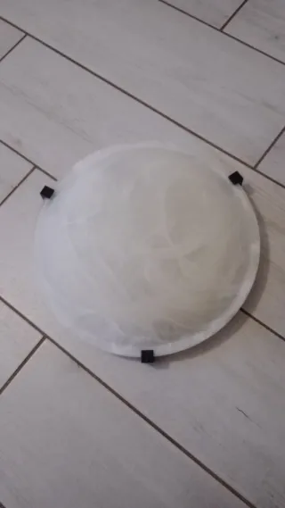 Plafoniera Neon Vetro e Plastica