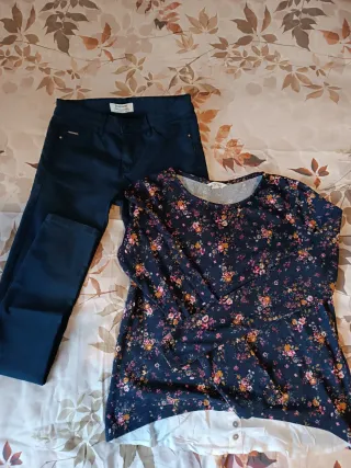 Lote Pantalones Pitillo Azul