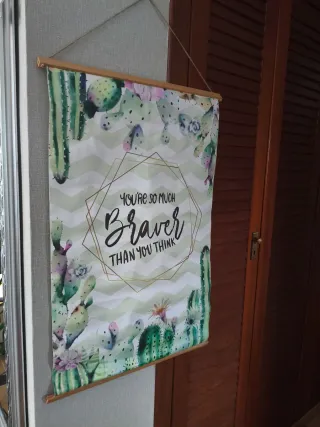 Póster Decorativo Cactus Braver