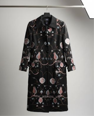 Cappotto Anna Sui Ricamato Floreale Taglia L