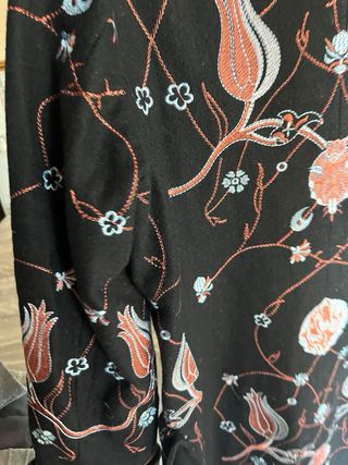 Cappotto Anna Sui Ricamato Floreale Taglia L