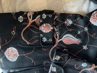 Cappotto Anna Sui Ricamato Floreale Taglia L