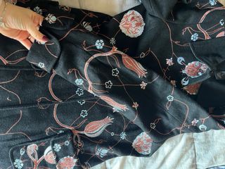 Cappotto Anna Sui Ricamato Floreale Taglia L