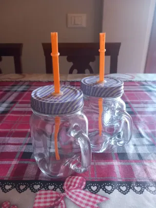 Set 2 Bicchieri Thun con Cannucce