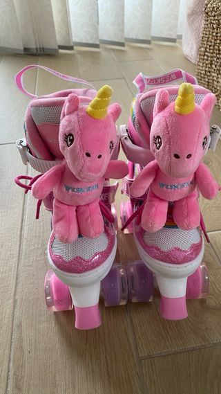 Patines de 4 ruedas para niña, talla S, (30-33)