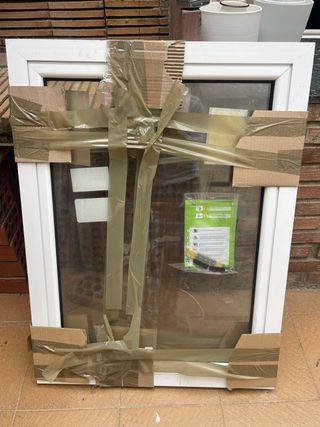 Ventana Oscilobatiente Aluminio Blanca 75x100