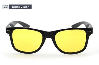 Gafas Negras Visión Nocturna de Lentes Amarillas